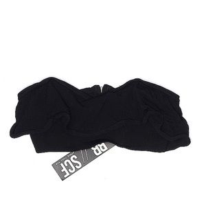 NWT Beach Riot Size XS Black Tube Top Crop Top